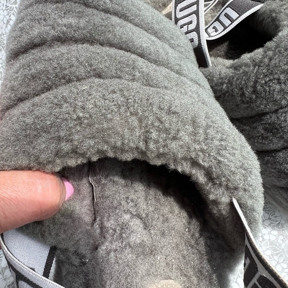 UGG Fluff Yeah Slide Charcoal size 8 - Picture 9 of 16